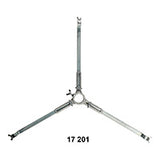 Metal tripod stand on a white background