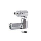Metal fitting on a white background