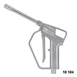 Metal spray gun on a white background