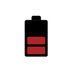 Black battery icon